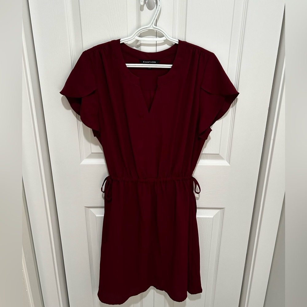 Burgundy Women's Dress